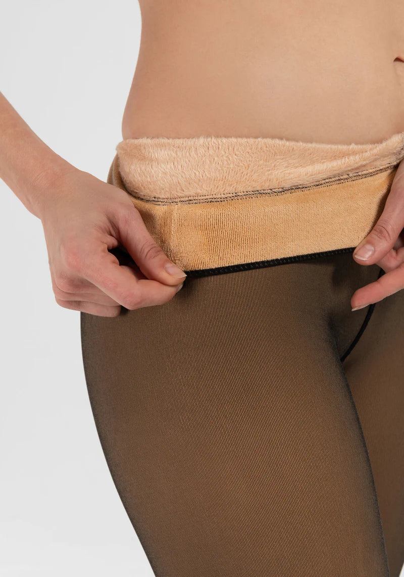 WINTER SHEER-LOOK FLEECED Leggins